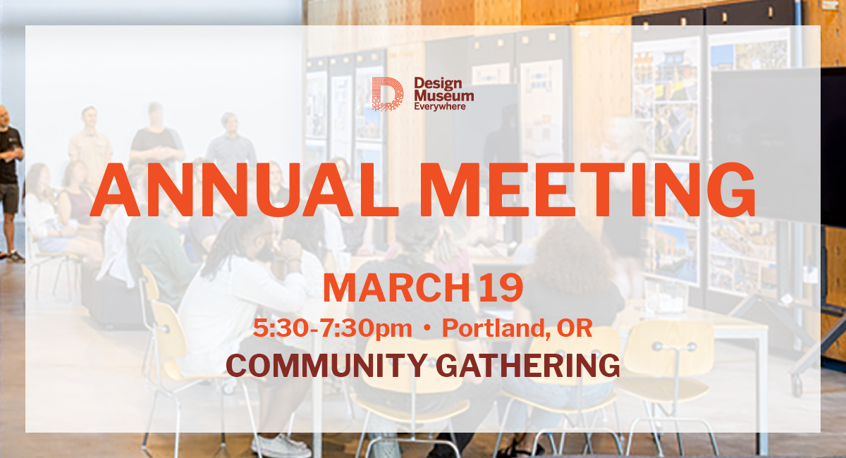 Join us in Portland on 3/19 for the organization’s Annual Meeting! Meet the team, board, and council members, and explore ways to get involved. Event Info: loom.ly/HaU1sho #PortlandDesigners #PortlandEvents