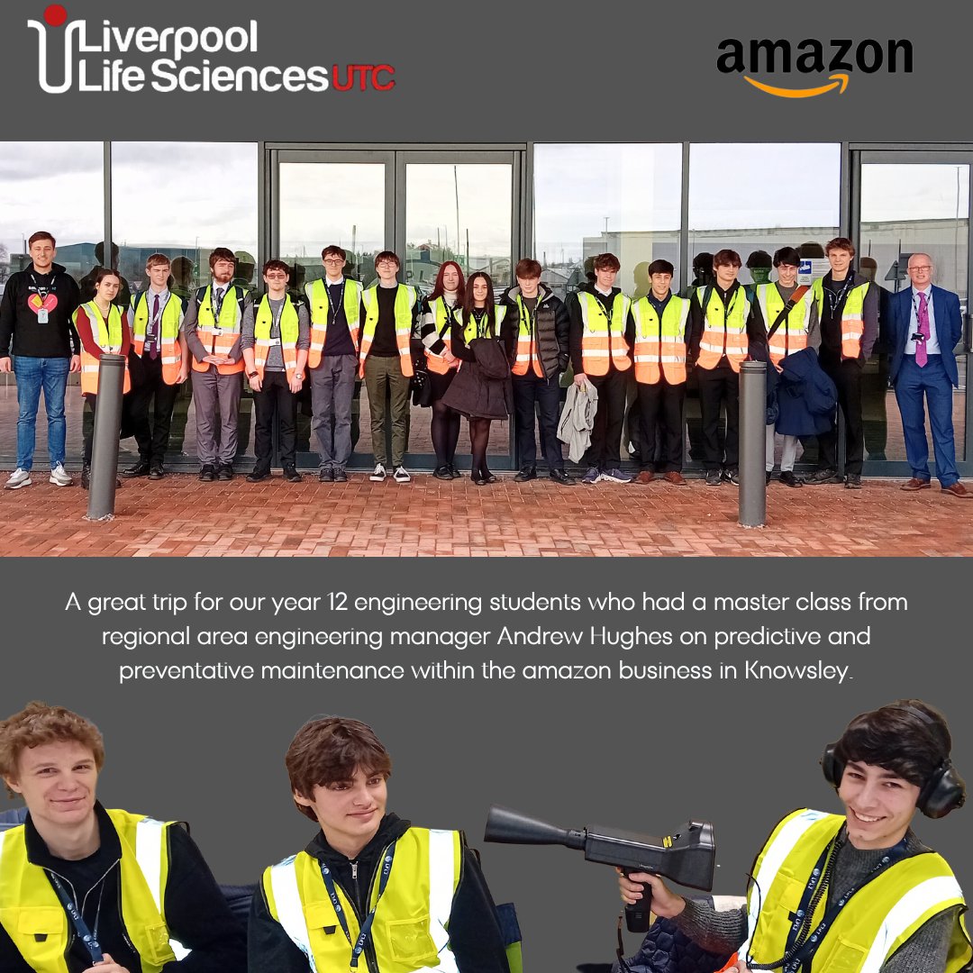 Our Year 12 dived deep into the world of predictive and preventative maintenance this week, all thanks to a riveting masterclass from @amazon's regional engineering guru Andrew Hughes.