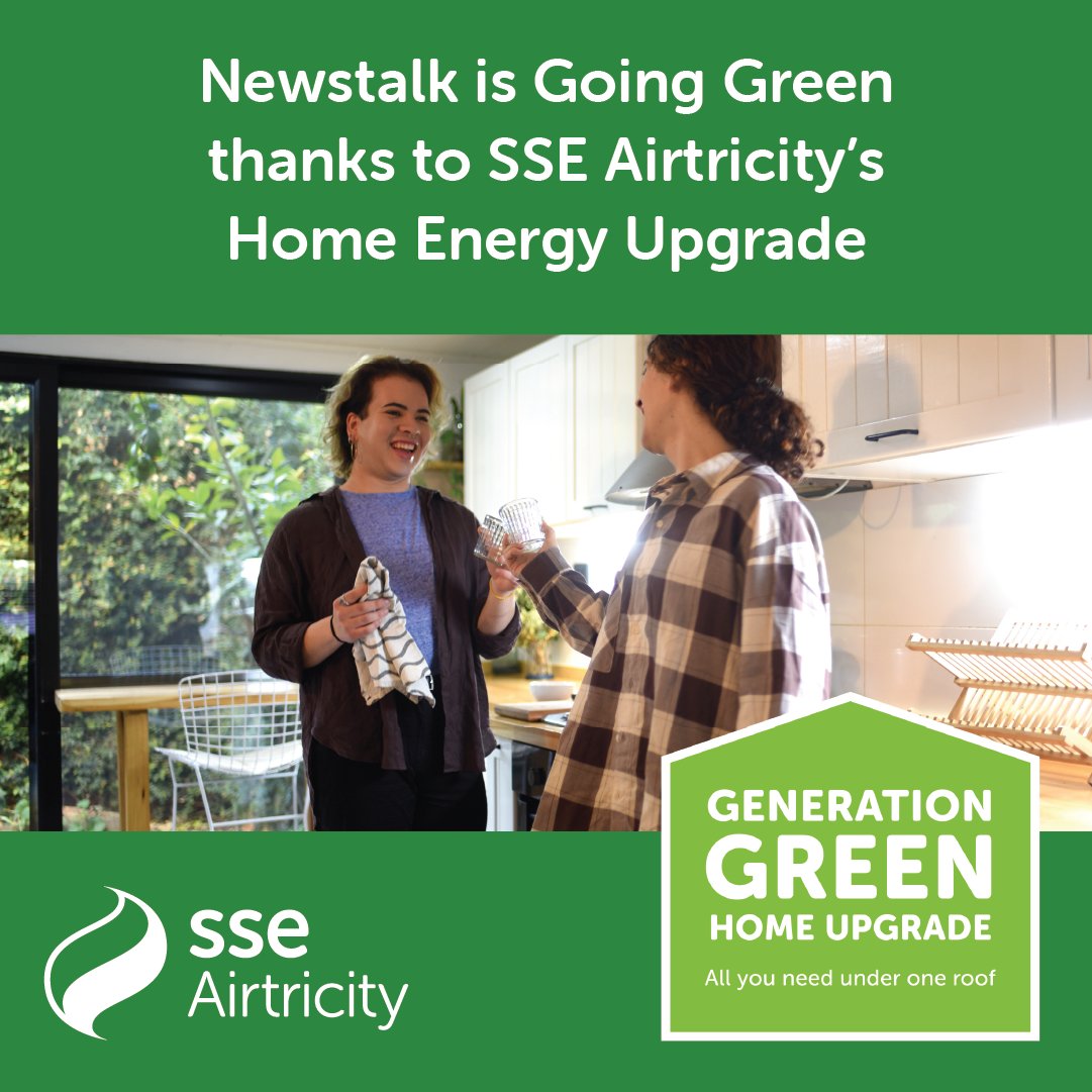 Renting and dreaming of more eco-conscious living? Don’t miss Lunchtime Live today! Architect Roisin Murphy & hardware expert Alan Grant will share their sustainability tips for renters, as @Newstalk Goes Green thanks to @SSEairtricity's Generation Green Home Upgrade.