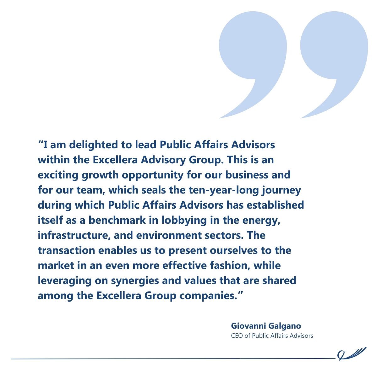 ExcelleraGroup's tweet photo. Excellera continues to grow! 

📢 We are proud to welcome @PAAdvisors, an advisory firm specialising in designing and implementing institutional relations, lobbying and advocacy plans in #energy, #environment, and #infrastructure.

🔗 https://t.co/6LKnkVna4H https://t.co/BIzZQIza92