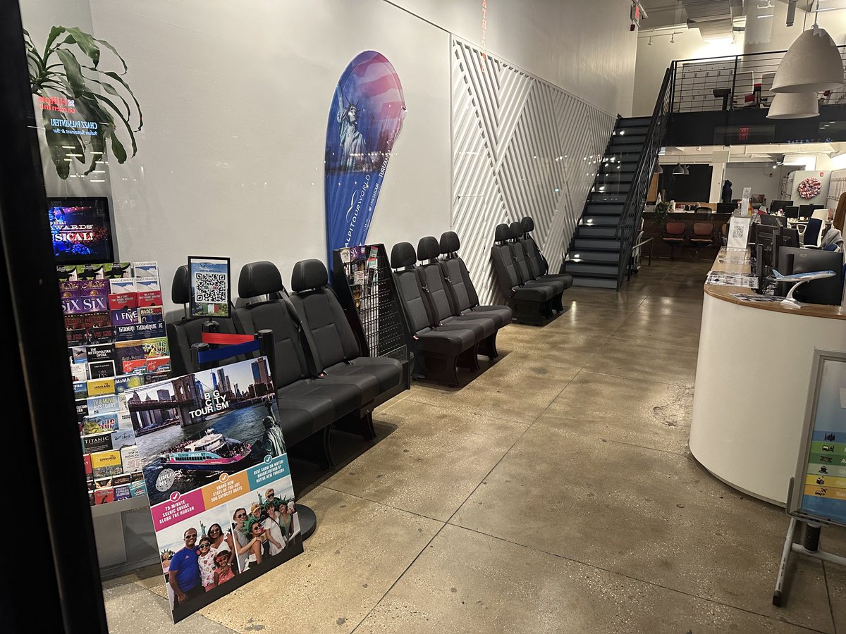 Spotted in NYC: This business is using Mercedes-Benz Metris seats as waiting room couches.