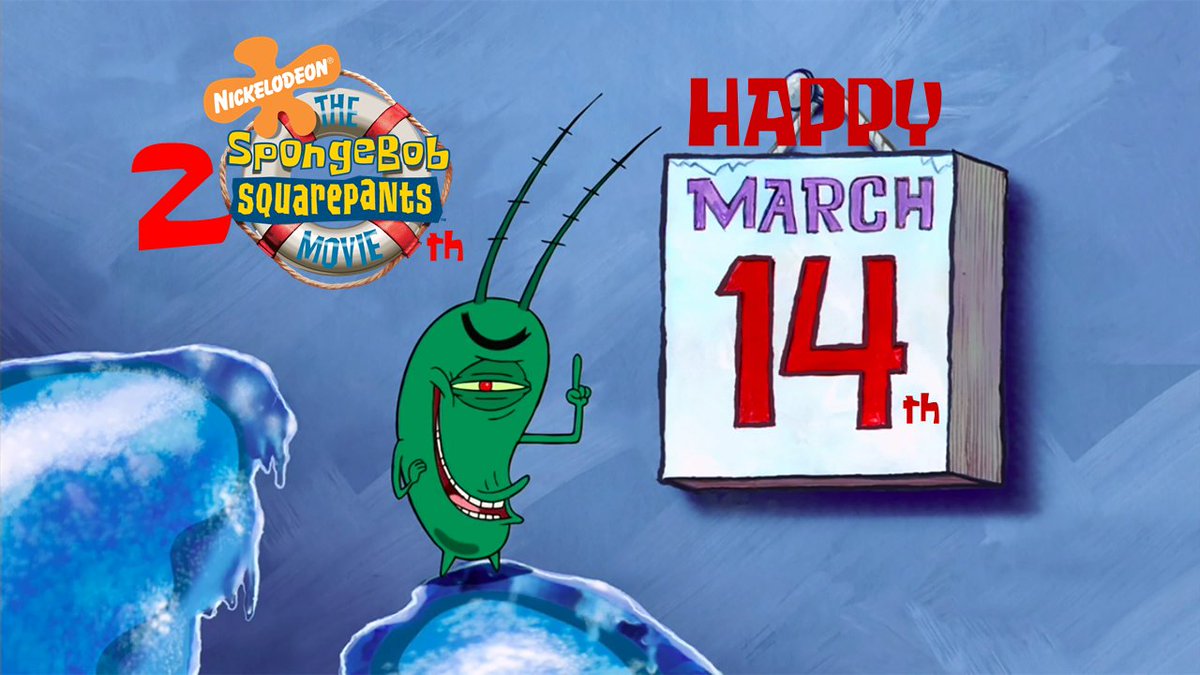MDE_99's tweet image. Today's the only day to retweet this! #SpongeBobMovie20th #march14th