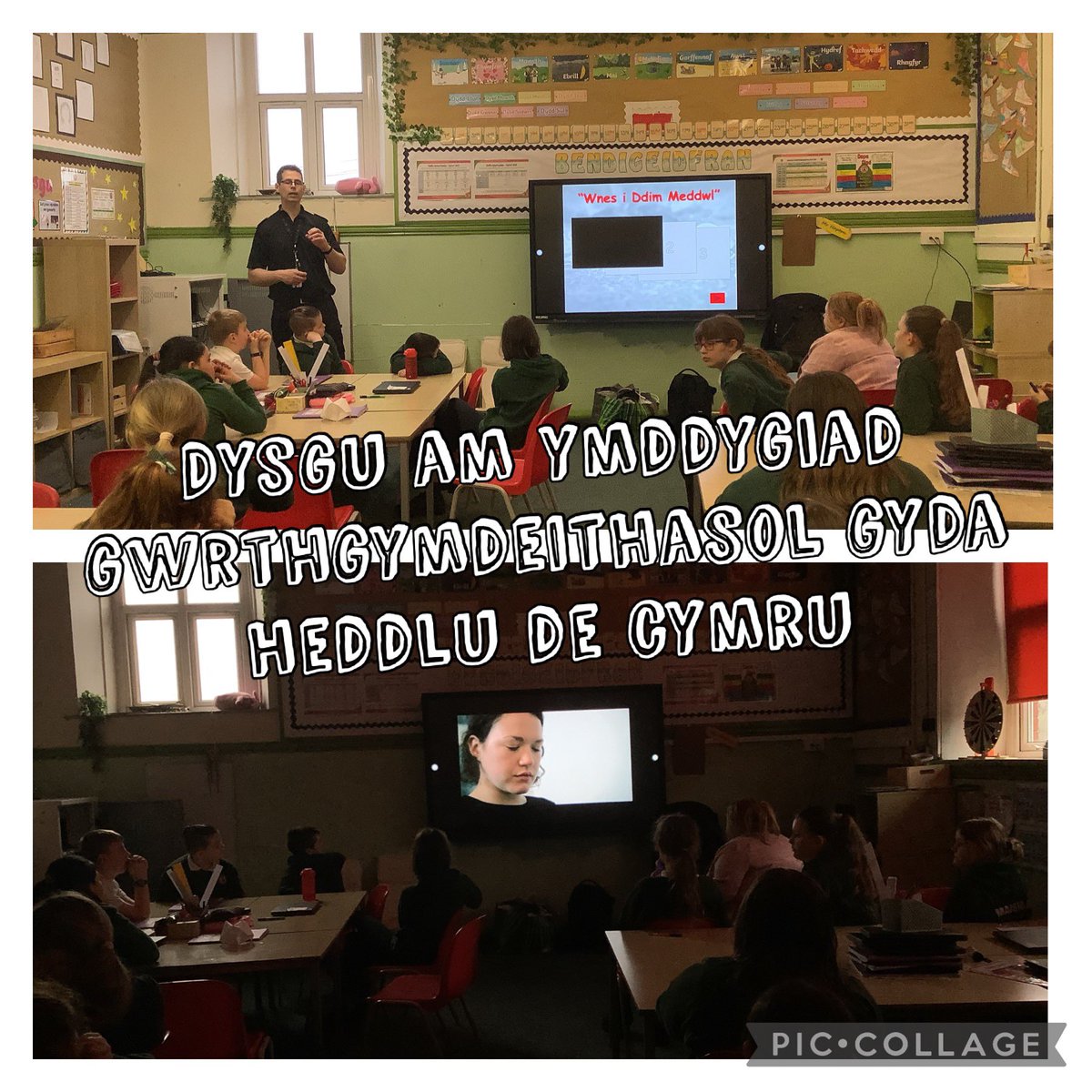 Diolch i PC Jones am y gweithdy gwych ar ymddygiad gwrthgymdeithasol. Mae’r gwaith yma mor bwysig i’n pobl ifanc heddiw 👮‍♂️

Thanks to PC Jones for this really important workshop today - such an important topic 👮‍♂️

<a href="/GwentSouthWale1/">Gwent/SouthWalesPoliceCC</a> <a href="/BBCWalesNews/">BBC Wales News</a> <a href="/yggf123/">Ysgol Gymraeg Gilfach Fargod 🏴󠁧󠁢󠁷󠁬󠁳󠁿</a> <a href="/MrJamieHallett/">Mr Hallett</a>