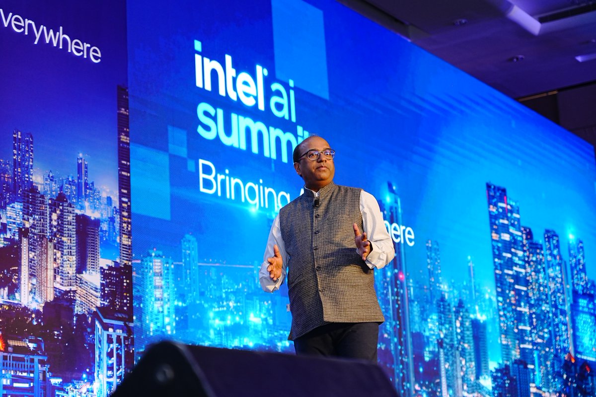 Highlighting the successful completion of the 1st cohort of #YUVAi – Youth for Unnati and Vikas with AI program in 2023, <a href="/abhish18/">abhishek singh</a>, Additional Secretary, MeitY announced YUVAi 2.0, a national program for students from classes 8 to 12 at the Intel AI Summit recently held in