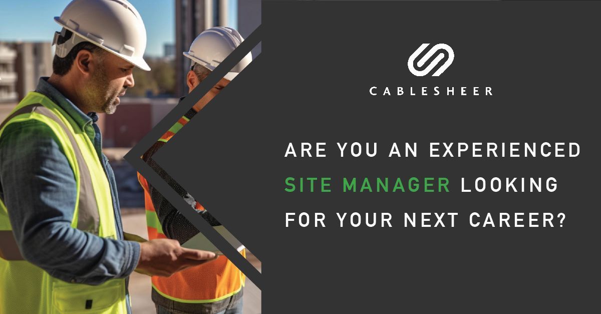 Join Our Team! We're Hiring a Site Manager! 
Are you a Site Manager with a passion for overseeing and optimising projects? Look no further - Cablesheer is expanding, and we're on the lookout for an experienced Site Manager to join our dynamic team. buff.ly/4cf8s7I