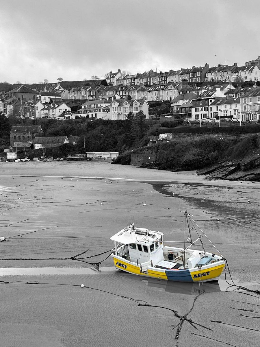 New Quay, Ceredigion at low tide <a href="/ItsYourWales/">It's Your Wales</a> <a href="/Ruth_ITV/">Ruth_TV</a> <a href="/DerekTheWeather/">Derek Brockway - weatherman</a>