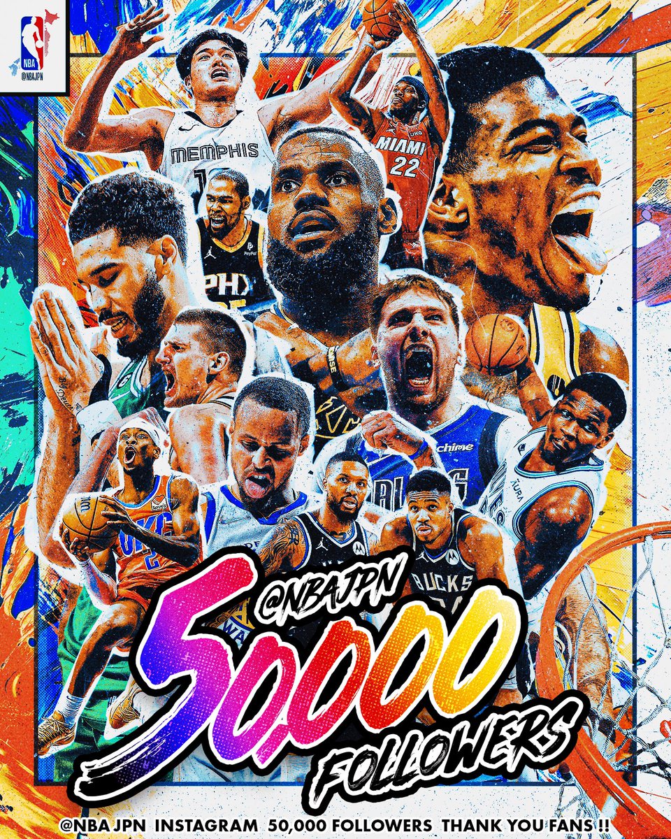 🎨 for @NBAJPN 🇯🇵 NBA Japan instagram got 50k followers. #NBA