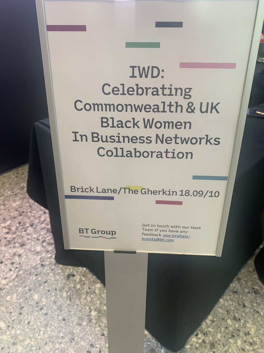 Arriving at BT Tower to be amongst women celebrating IWD, hosted by @7Traits . How refreshing this will be, a space where black women are celebrated and respected. We will include @HackneyAbbott in our celebrations and acknowledge her worth.