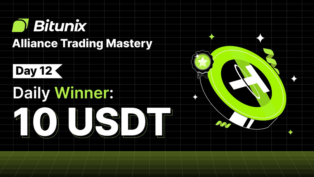 Congratulations to our Level 1 Daily Winner (Day 12): 
<a href="/TraderTurgut/">Trader Turgut</a> 🏅

Your trading skills have earned you the title of #Bitunix Alliance Trading Maestro and a $10 bonus reward!

Keep it up 👏