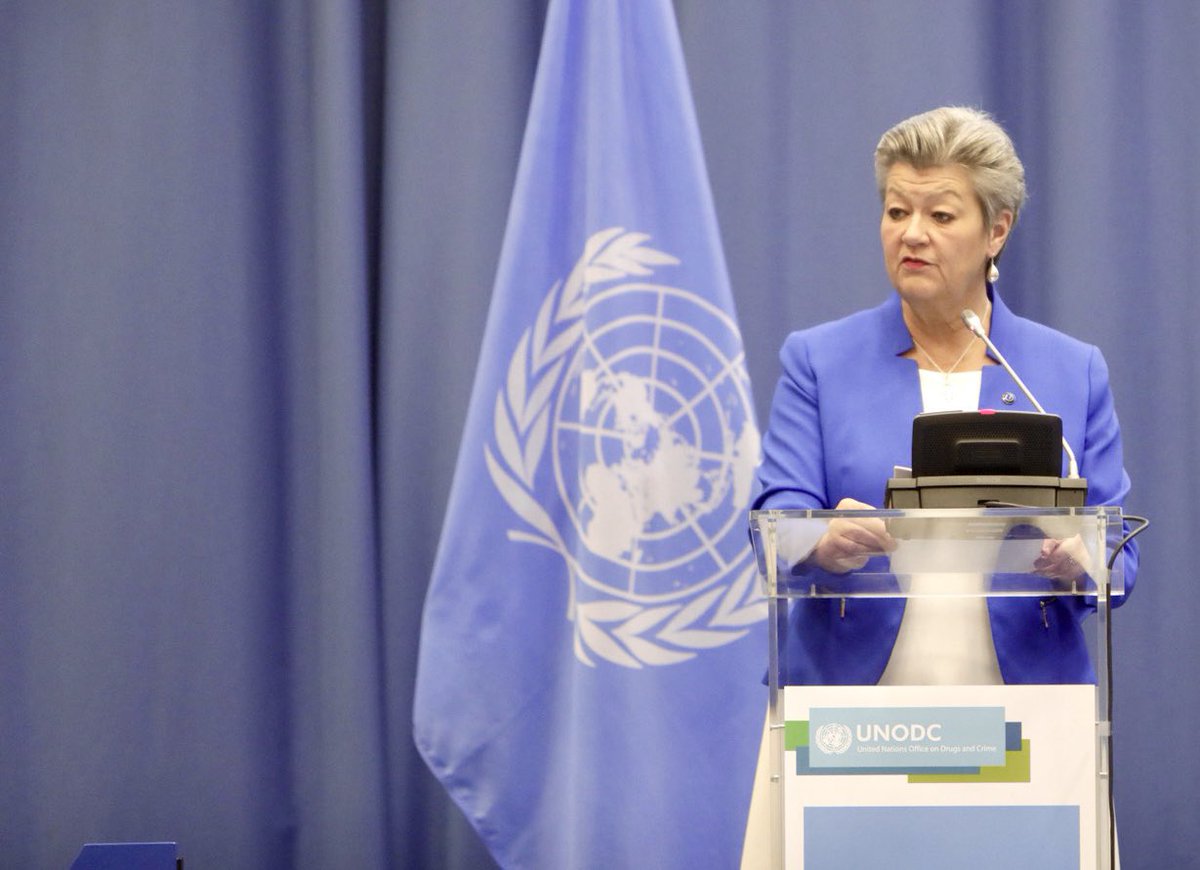 EU Statement delivered by European Commissioner for Home Affairs and Migration, H.E. Ms @YlvaJohansson, at the @UNODC General Debate of the High Level Segment of #CND67 europa.eu/!3pjXyv
