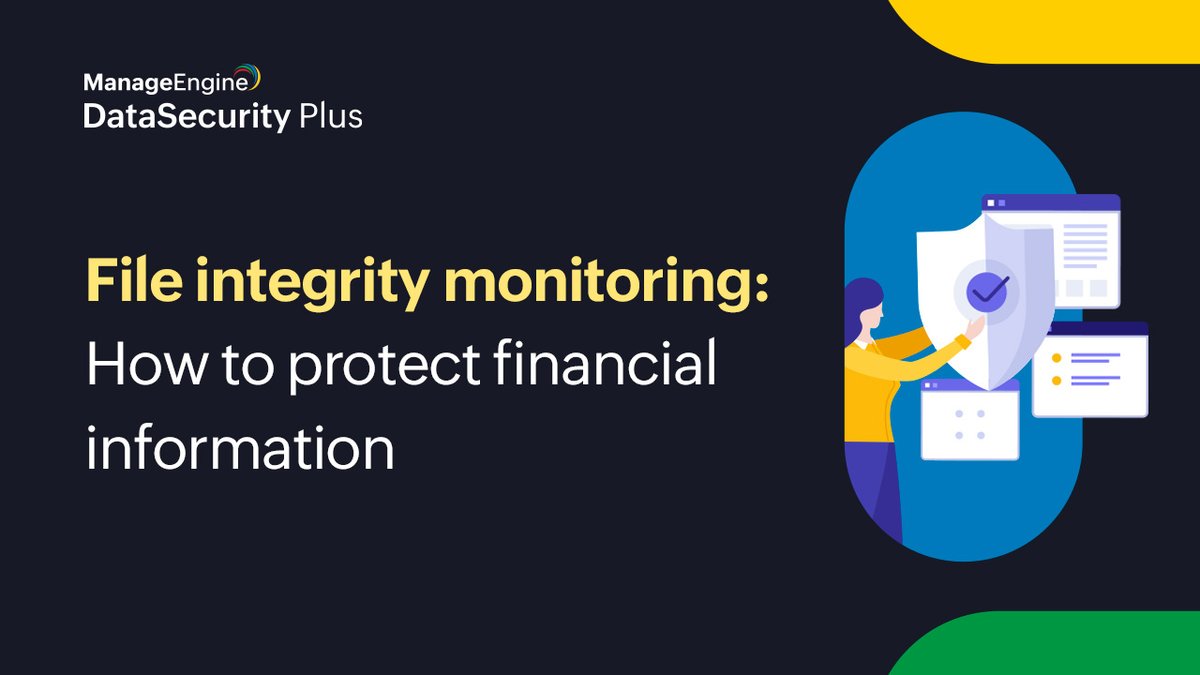 ME_SIEM's tweet image. Financial services organizations need to prioritize prevention over regret and watch for malicious intents by bad actors. Here is how File Integrity Monitoring can help. Download now. 
zurl.co/J19m 
 #DataSecurityPlus #FileAuditing #FileIntegrityMonitoring