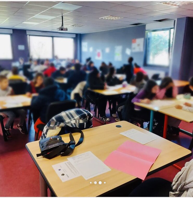 collegePmfMeru's tweet photo. Jeudi 14 mars au @collegePmfMeru  Olympiades de mathématiques des 6èmes et en compagnie des CM2 des écoles primaires Bellonte et Jean Moulin de Méru Cette année, le concours Marcel Combes est lui aussi placé sous le signe des J.O ⛹️‍♀️🤾‍♀️🚴‍♀️ https://t.co/8FHZBmrPOv