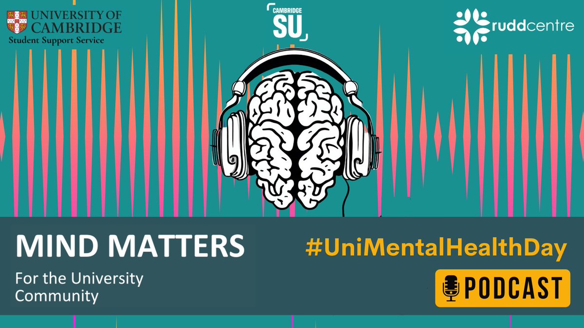Rudd Centre Cambridge (@ruddcambridge) on Twitter photo Learn about building meaningful social connections, friendships & communities with our #podcast on #UniMentalHealthDay 📢 Ali chats to our Research Associate Dr I. Ji, <a href="/Cambridge_Uni/">Cambridge University</a> Counsellors N. Melder & S. Kasim, & recent Welfare Officer D. Thomas.
🎙️ruddcentre.com/2023/10/25/min… Learn about building meaningful social connections, friendships & communities with our #podcast on #UniMentalHealthDay 📢 Ali chats to our Research Associate Dr I. Ji, <a href="/Cambridge_Uni/">Cambridge University</a> Counsellors N. Melder & S. Kasim, & recent Welfare Officer D. Thomas.
🎙️ruddcentre.com/2023/10/25/min…