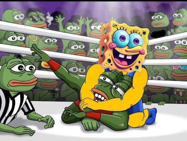 SolSponge_Sol's tweet photo. #SOLSPONGE  THE $PEPE DESTROYER. https://t.co/h8qcWqDGZ7