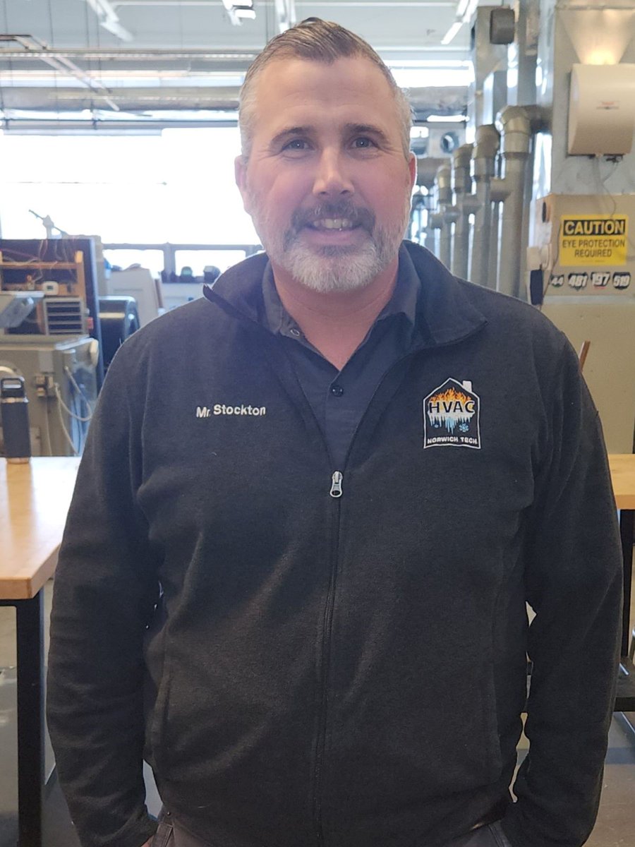 NorwichTech's tweet photo. Congrats to our NT Teacher of the Year, Mr. Stockton!!

This is his 14th year teaching here at Norwich Tech and his 4th as the #NTHVAC Department Head.

We are nothing but #NTProud! https://t.co/ioXVDlyX9N