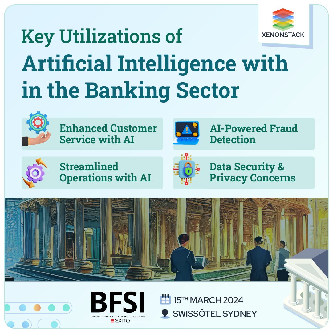 Join us at BFSI IT SUMMIT Sydney and Dive into the journey of understanding how AI's impact on banking, from decisions to customer experiences

Explore more xenonstack.com/blog/generativ…

#exito #sydney #apac #EXITOBFSIsydney #technology #innovation #BFSI2024 #fintech