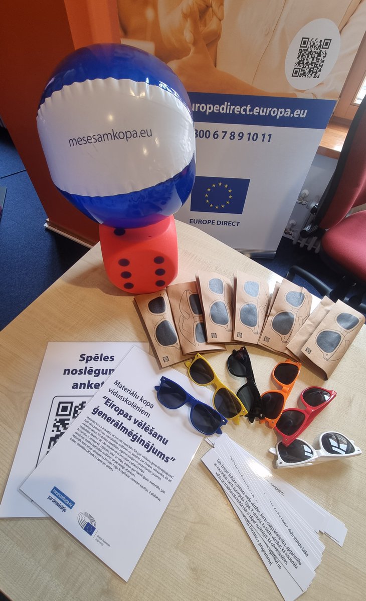 Pie mums, Europe Direct Ventspils punktā, kas atrodas Ventspils bibliotēka piedāvājam spēli "Eiropas vēlēšanu ģenerālmēģinājums". Spēle izveidota, lai soli pa solim palīdzētu iepazīt vēlēšanu procesus. Lai saņemtu spēli  nāc uz Europe Direct punktu un jautā pēc spēles.