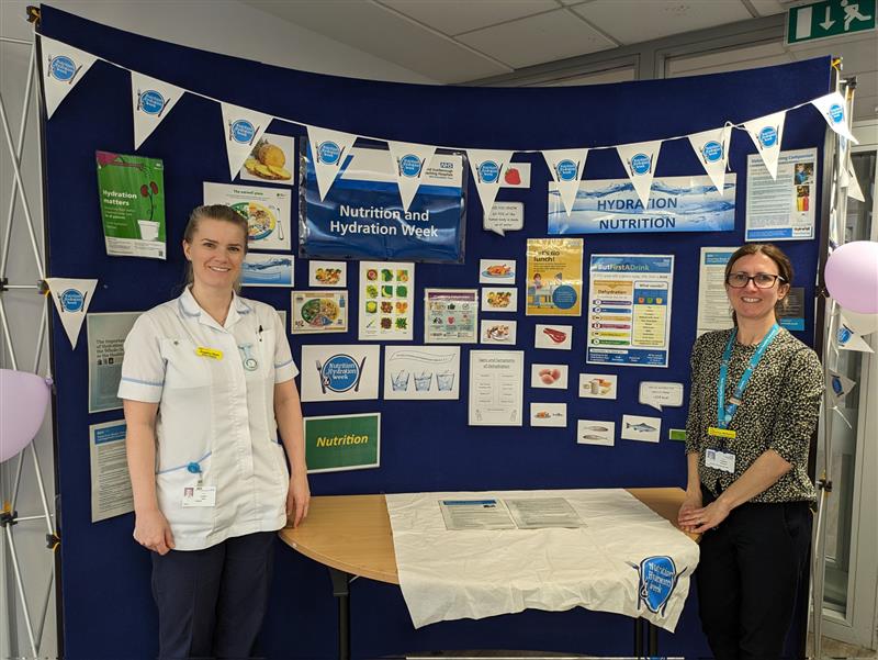 YSTeachingNHS's tweet photo. This week is Nutrition and Hydration Week and across the Trust we are remembering that good patient nutrition and hydration is everyone’s business. From following #ButFirstADrink and offering patients a drink with every interaction or promoting Mealtimes Matter. https://t.co/jcdZgdjcOV