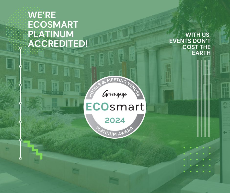 🌿 We have been awarded the ECOsmart Platinum accreditation from @GreengageSolut recognising our commitment to #sustainability 🏆 Ready to start your #sustainableevents journey? Book now: bit.ly/FHbookingenqui… #EventprofsUK #MeetingProfs🌿🏆