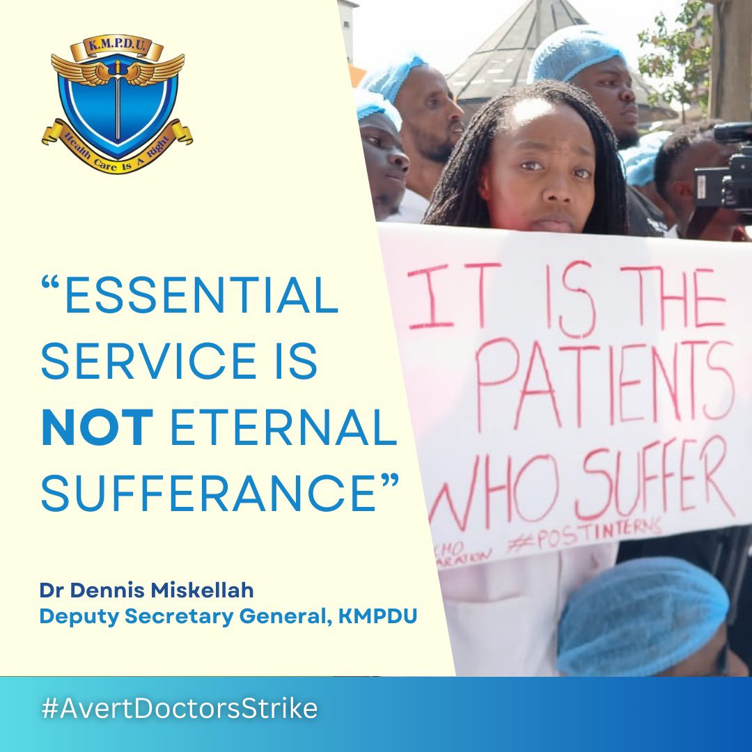 AbdimalikKhali5's tweet photo. Studied hard for 6 years, waited 5 months to be posted as an intern, Went 4 months without a pay as an intern. Still without a job as a Medical Doctor. Welcome to Kenya, The Republic of Hoplessness. ! @MOH_Kenya 
#DoctorsStrikeKE
#EmployDoctors
#postmedicalinterns https://t.co/4urHMmtqC6