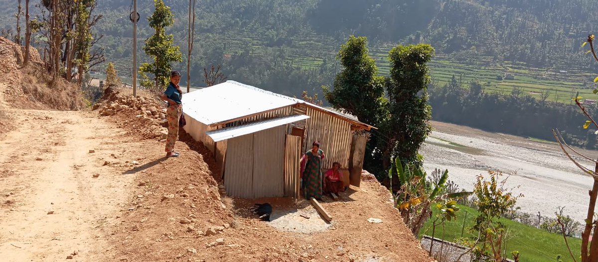 Individual Household toilets are one of the major activities of the response projects, the construction is in progress. 90% of 47 HHs in Bheri-5 and 131 in Sani Bheri-3 are completed. Junichade 2 has 322 toilets under construction. Thank you @RRNNepal, @WHH_Nepal, @GFFO