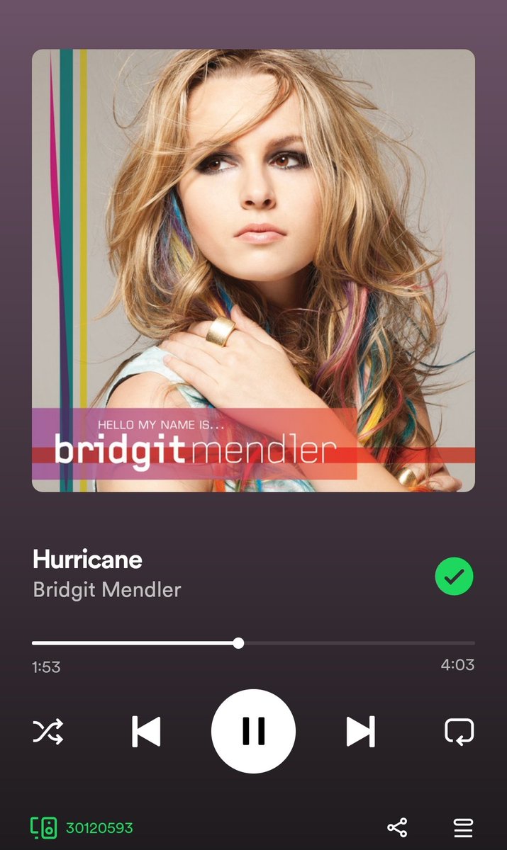 Chayirl's tweet photo. Hurricane / Bridgit Mendler https://t.co/fudbFL98CG