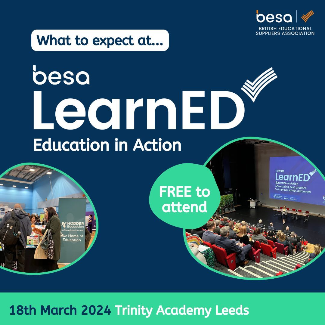 What to expect at LearnEd: Education in Action 💡 After a successful event last month, we’re excited for our upcoming conference at Trinity Academy Leeds! Take a look at the thread below for a sneak preview, and register to join us today: buff.ly/47B7eAJ #EdChat [🧵1/6]