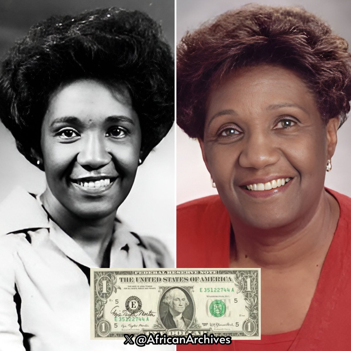 Azie Morton was the first and only black American to serve as U.S. Treasurer! She was appointed by President Jimmy Carter in 1977, she served as the 36th Treasurer until January 20, 1981. All bills 💵printed during that time has her signature on it. #WomenHistoryMonth —Azie…