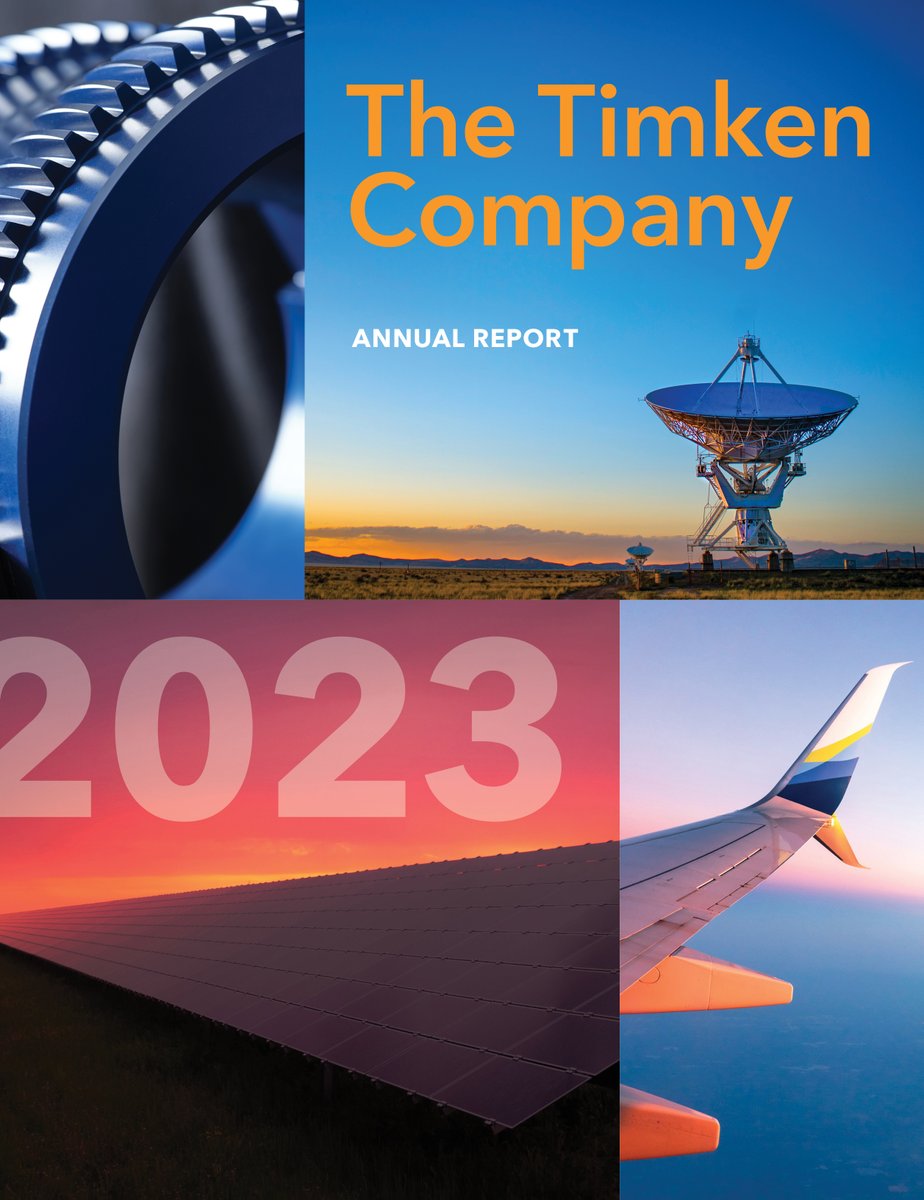 In 2023, we grew revenue, increased margins and expanded our market leadership while remaining well-positioned for long-term-growth. Read more in our 2023 Annual Report, released today: tmkn.biz/3wVVGer #StrongerByDesign #Timken $TKR