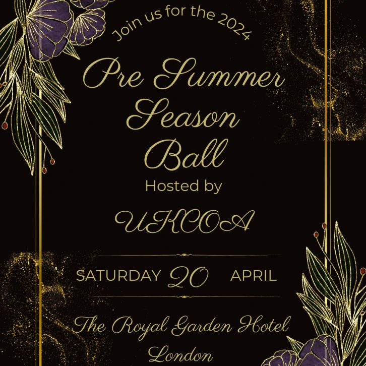 🎉 Don't miss the UKCOA Pre-Summer Season Ball on April 20th 2024! Over 200 attendees are already confirmed, but tickets are still available. Join us for a fantastic night of networking and fun! Individual tickets or tables of ten available. Book here🔗 uk-coa.co.uk/pre-summer-sea…