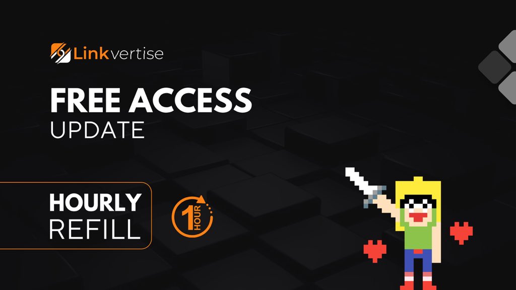 𝗨𝗣𝗗𝗔𝗧𝗘 🚨 We have changed the access system for your community. There are no longer only 3 Free Credits a day but 3 Free Credits per hour. A Credit will get refilled every full hour so Free Users will have more possibilities to use your links again! #monetizeyourcontent