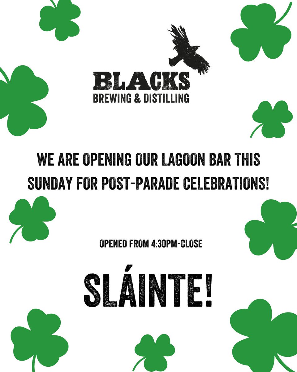 Our lagoon bar in Kinsale is open for one day only from 4:30PM till we call it quits at closing this Sunday on Paddy's Day 📷   Expect the unexpected, as we shake up the ordinary and celebrate in true maverick style 📷🍀
