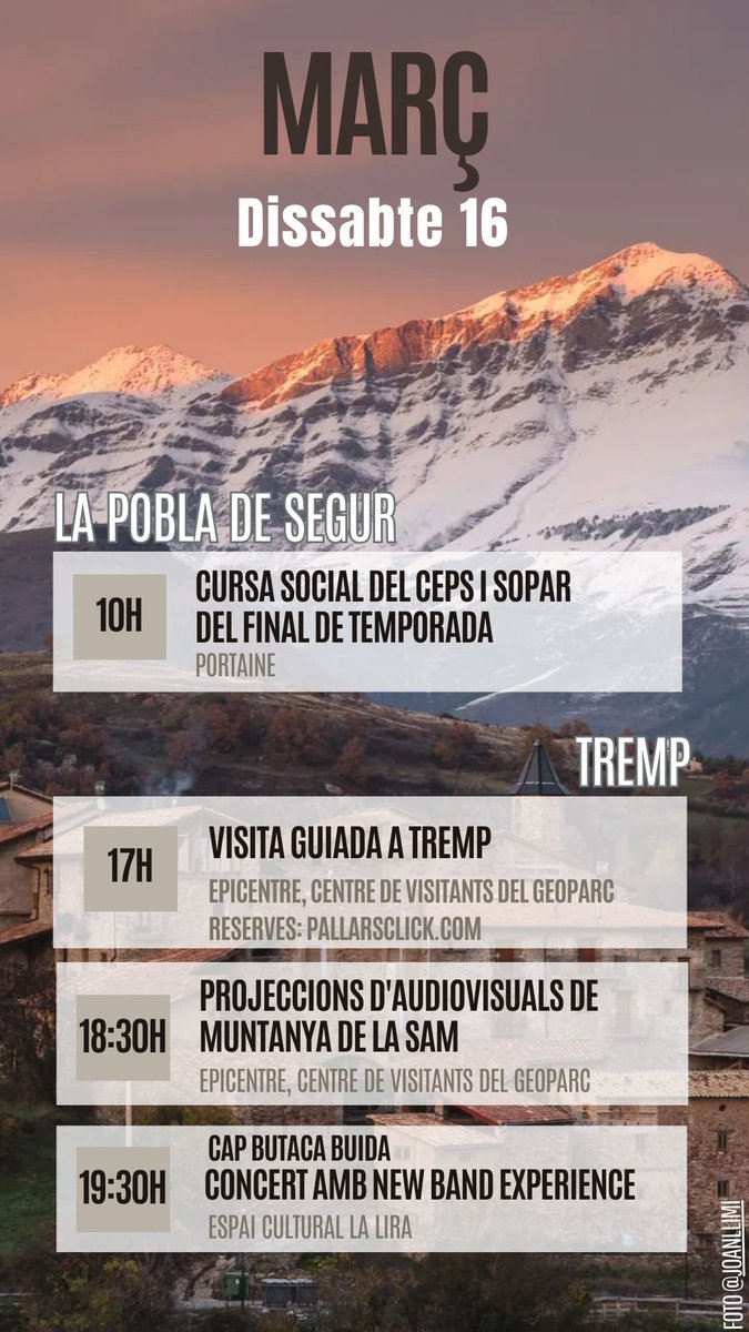 Turisme Pallars Jussà tweet media