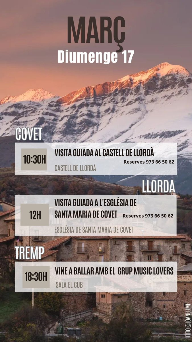 Turisme Pallars Jussà tweet media