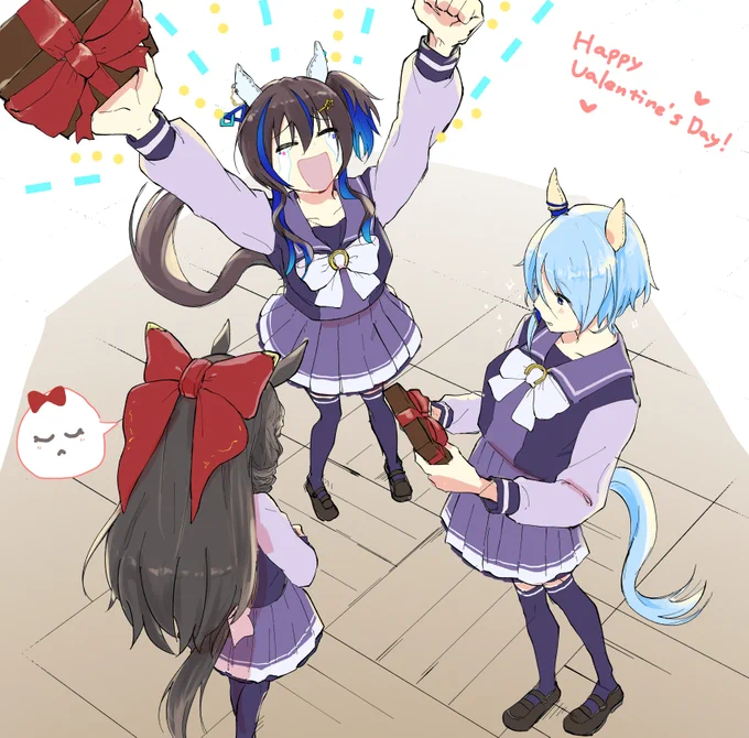 ルビーのバレンタイン好きすぎてミラルビヘリずっと描きたいと思ってるうちにホワイトデーになってた 