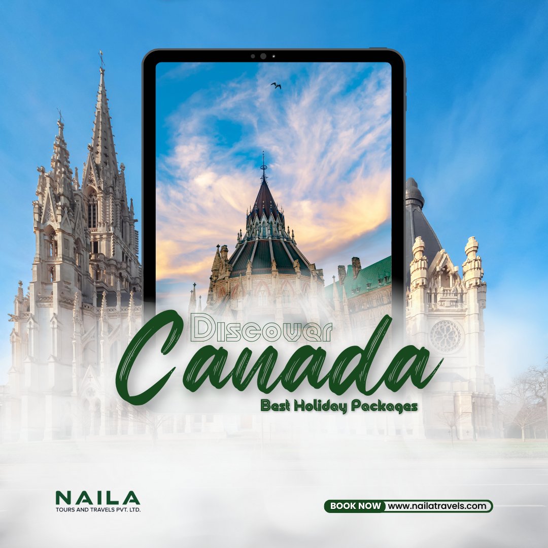 Explore Canada's Majesty

Embark on an unforgettable journey to the breathtaking landscapes and vibrant cities of Canada with Naila! Book your Canadian adventure now and we guide you to the wonders of the Great White North! 🍁✨ 

#Canada #NailaTourism #ExploreTheNorth