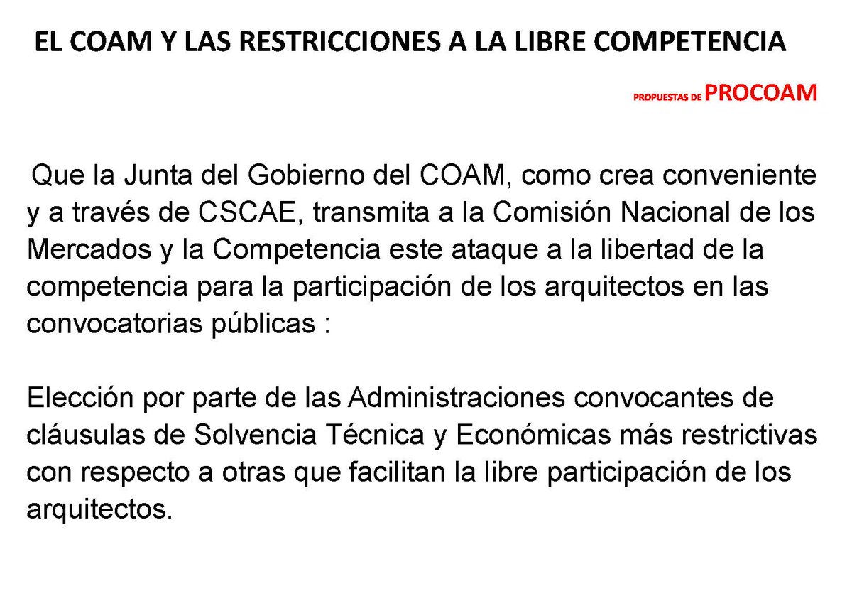 arquitectos procoam (@procoam) on Twitter photo 