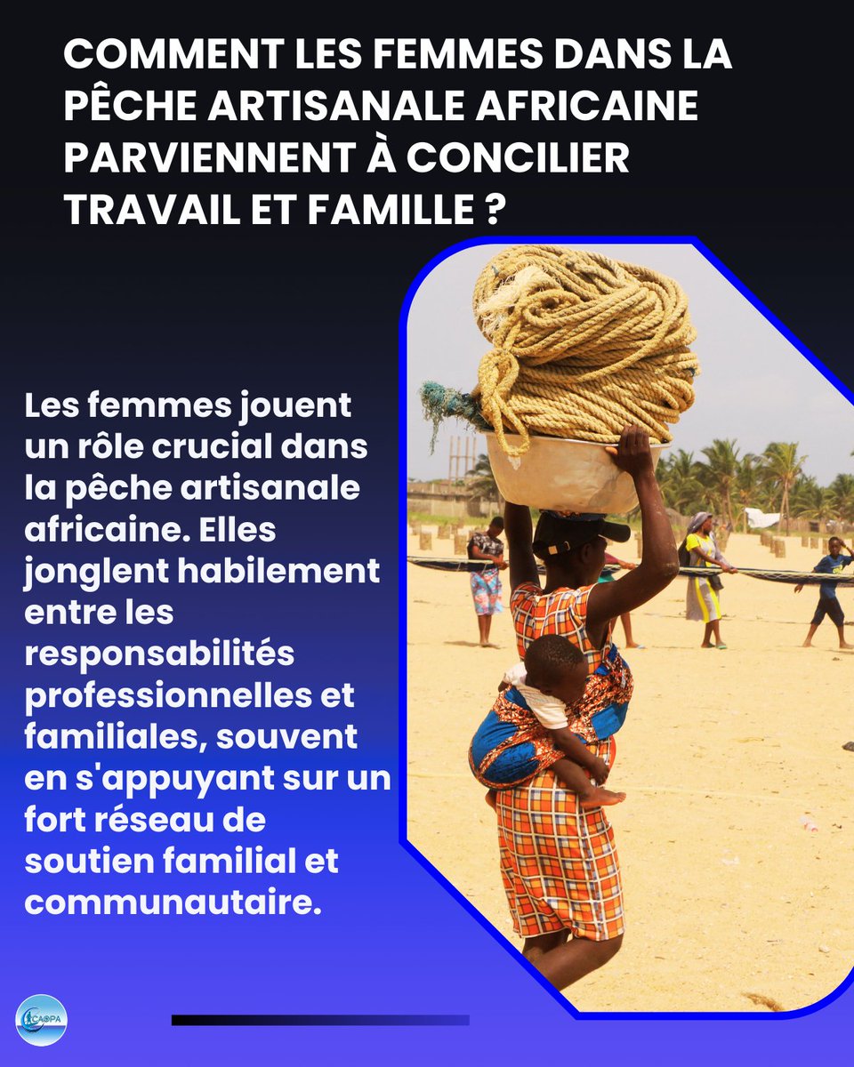 📷 Vous êtes-vous interrogé sur comment les femmes dans la pêche artisanale africaine surmontent les défis quotidiens pour assurer le besoin quotidien de leur famille ? 📷Partagez vos réflexions avec nous. @AfriqueCaopa @GueyeGaoussou @NdiagaGueye3 @FAOfish