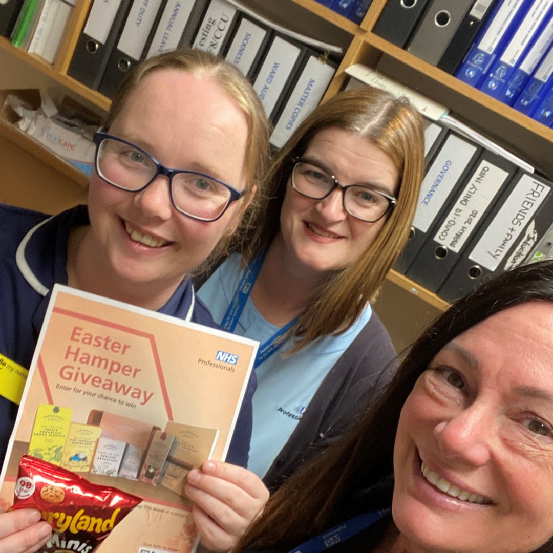 The team at @NCAlliance_NHS walked wards, gave out cookies, and promoted our Easter Hamper Giveaway at Royal Oldham Hospital. Visit your local NHSP Trust office, or scan the code on the promotional posters, to enter for the chance to win a Cartwright and Butler Easter Hamper!