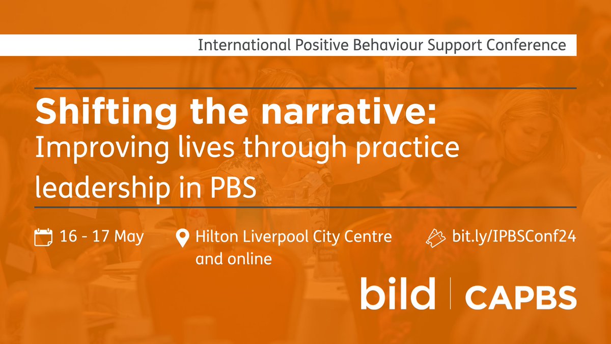 Tickets are on sale for #IPBSConf24 Join us in Liverpool and online on 16-17 May to explore #PracticeLeadership in #PBS and shifting the narrative from crisis to prevention. Tickets and full speaker programme available here: bit.ly/IPBSConf24