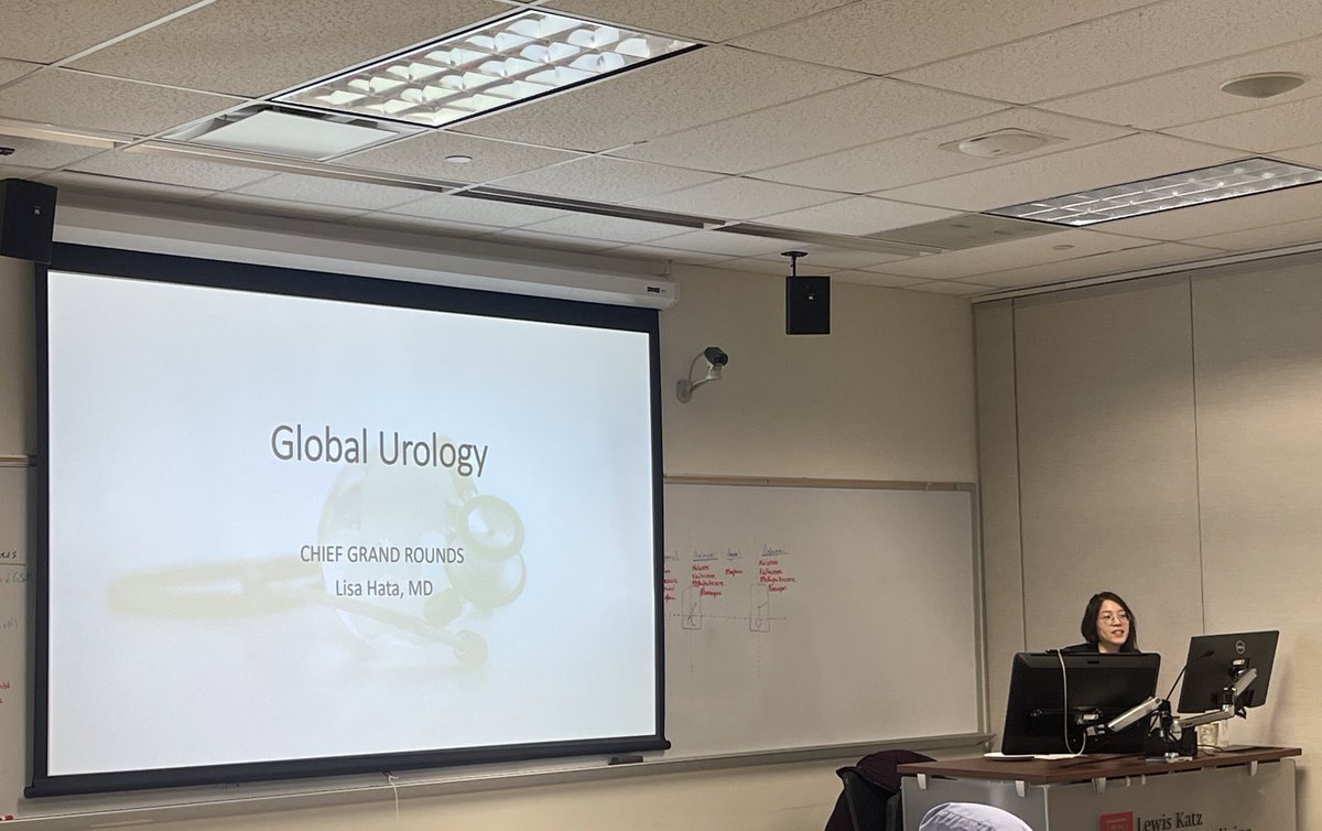 Our Chief Resident Dr. Lisa Hata delivers an exceptional grand rounds on Global Urology “Teach one, reach many”