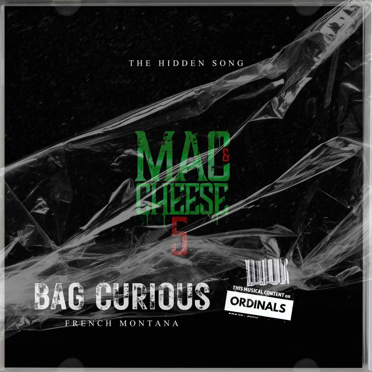 Less than 2 hours, we making history fam. #MacandCheese5 hidden song 'Bag Curious' reveals w/ #ordinal #BRC420. This is a special one, special moment. Single cover art by creative dr @wongwangwung lil' bro