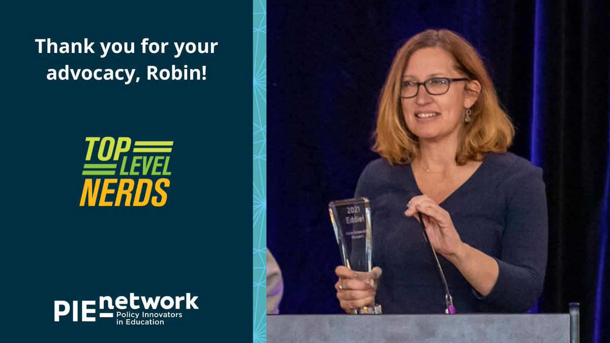 #PIEday means celebrating advocacy leaders & Top Level Nerds who make this Network strong. Members steer the Network at every level, including on the Board. Thank you @RbnLake of @CRPE_edu for your continued leadership as a Board Member and Chair of the Policy Committee.