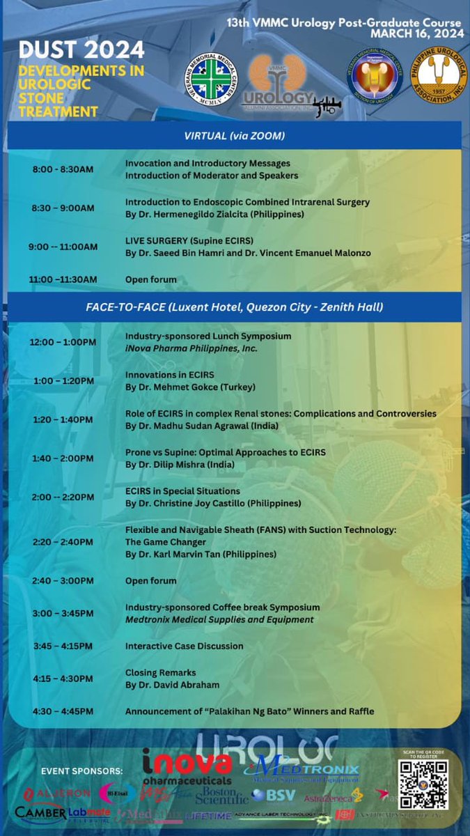 DUST 2024 on Mar 16, 2024 Attend for new insights into ECIRS.. specially for Urology Post-Graduates. @sbinhamrii @migokce @madhu_agra @endouroacademy @DocGauhar @drkemalsarica @DrVCMohan @endouro @mohamed92902484 @drkarthicknagan @abhisingh82 @AnilElhence @rbsabnis