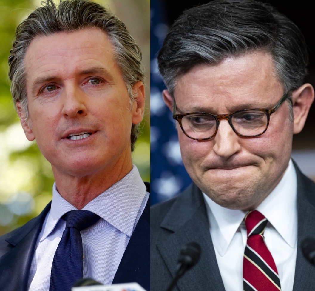 BREAKING: California's star Democratic Governor Gavin Newsom obliterates MAGA Speaker Mike Johnson as a 'fraud' and masterfully exposes his lies as their public feud escalates. Newsom is becoming MAGA's worst nightmare... It all started with Newsom ripping into Republicans for…