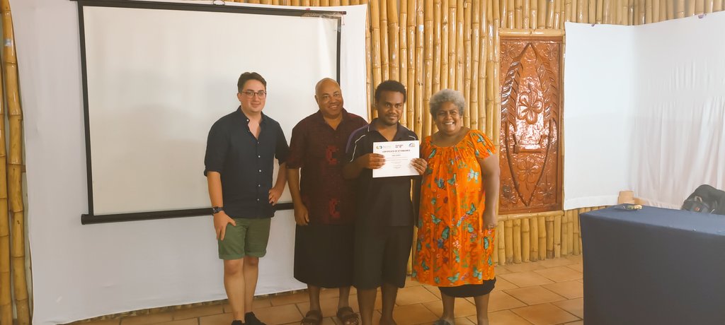solsmasi's tweet photo. MASI's 2 days of electoral workshop with @pacmas_voice was concluded yesterday with the issuing of certificates for its news room participants. Thanks to @CaseyBriggs and Alexander's team for facilitating the workshop. MASI acknowledged 🇦🇺 for their support towards the NGE 2024. https://t.co/XIei4vc2kc