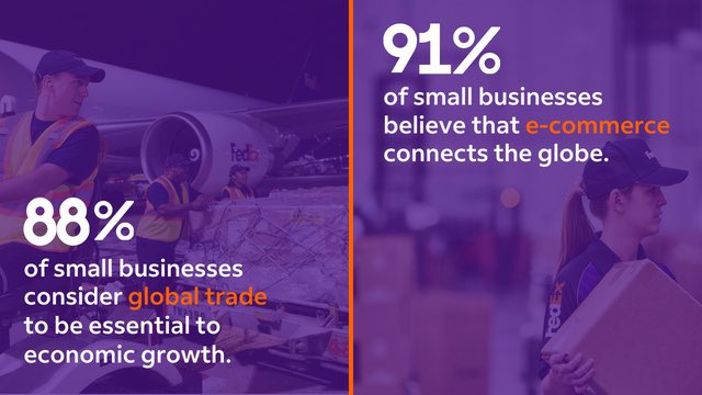 NEW: The latest FedEx Trade Index surveyed 1,000 leaders of U.S. small- and medium-sized businesses (SMBs) on the impact of global trade. Findings affirm that trade is essential to SMBs and helps them sustain jobs and remain competitive. . . Read the full results here: