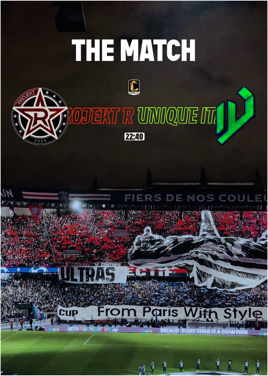 📢| THE MATCH

🏆| <a href="/VPGItaly/">VPG Italy 🇮🇹</a> Serie C (3ª Giornata)
🆚| <a href="/uniQue2k23/">uniQue</a> 
⏱️| 22:40

#GoProjekt