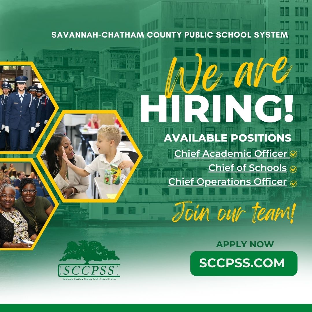 Join our team!  <a href="/SCCPSS/">Savannah-Chatham County Public Schools</a> 

savannahccs.tedk12.com/hire/index.aspx