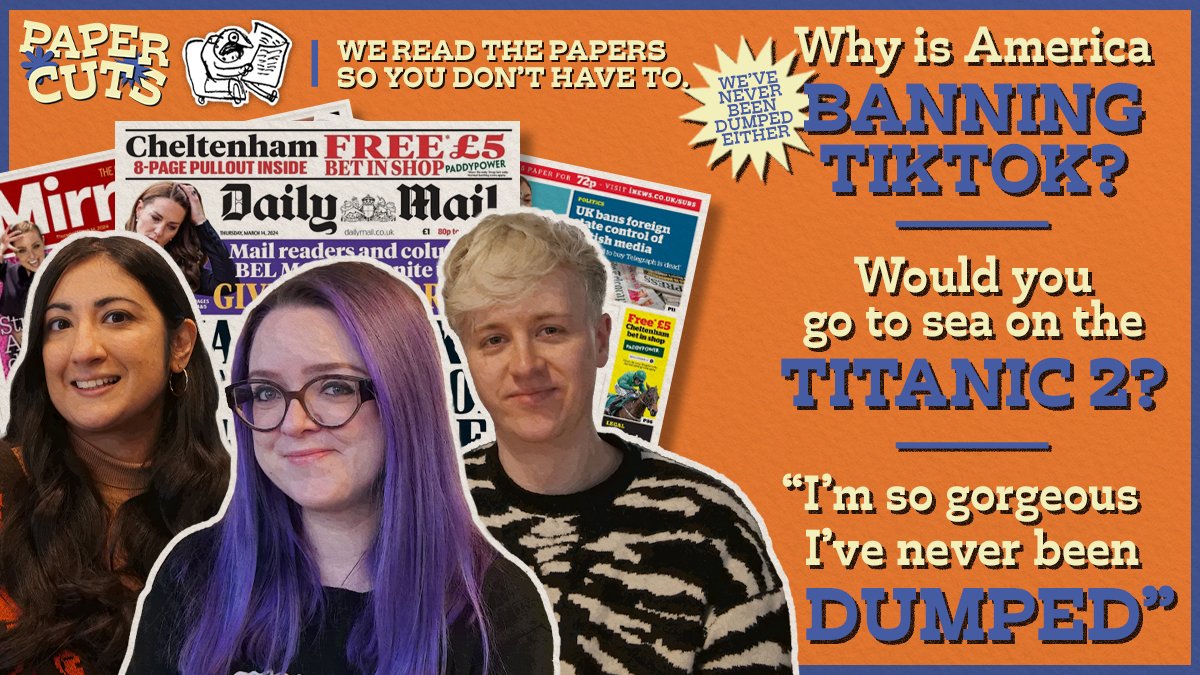 🚨NEW EPISODE🚨Is the US about to ban TikTok? 🏛️🚫Australian billionaire wants to relaunch the Titanic, what could go wrong? ⛴️🌊 Plus – Samatha Brick has never been dumped, unlike you. Loser. 💁‍♀️ Join @alexvtunzelmann, @cocobyname and @dnlfoxx 🎧listen.podmasters.uk/PC240314TikTok…